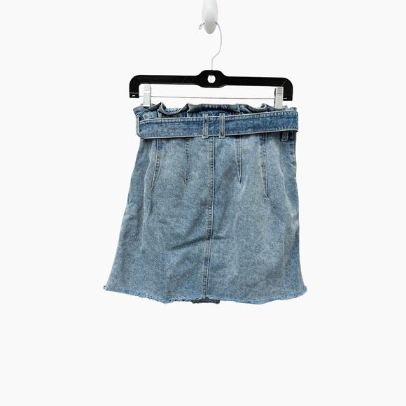 Free People East of Eden Belted Denim‎ Skirt Women’s Size 27 - Picture 5 of 6